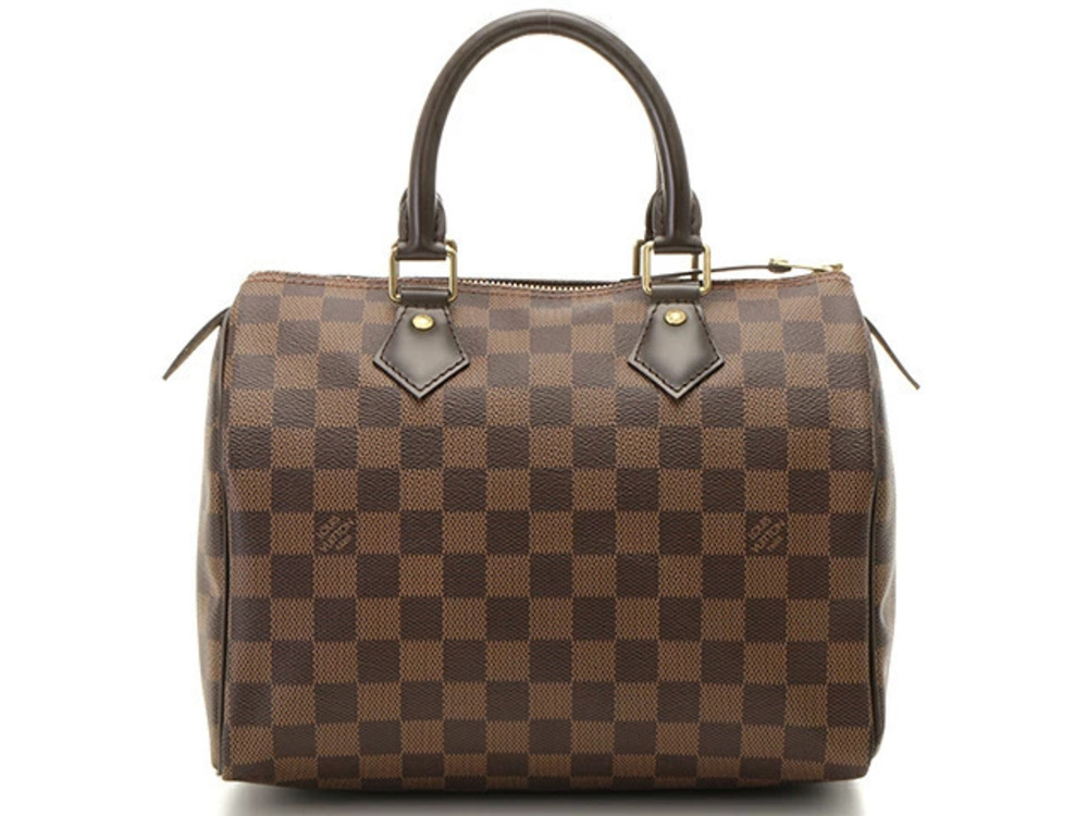 LOUIS VUITTON Speedy Handbag Damier Ebene Brown